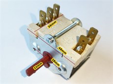 3+2 Porselen çevirmeli şalter- kademe anahtarı 